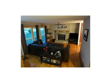 Huge Family room with hardwood floors