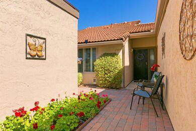 Gated courtyard at entry.