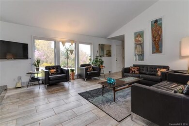 Main Level | Living Area with Ceramic Tile Floors