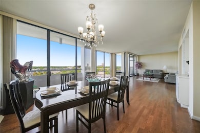 This open living and dining area offers plenty of