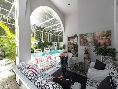 Covered patio provides extended outdoor living are