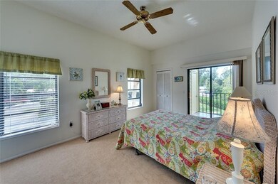 Bright and cheerful master bedroom.