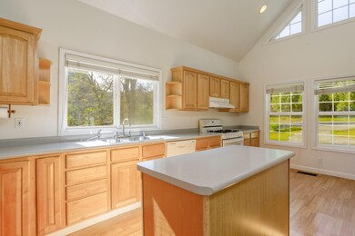 Large windows brings the outdoors in