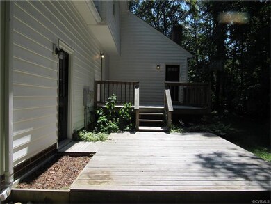 2 tiered deck with access from family room and lau