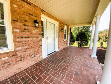 Beautiful brick front porch