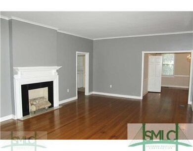 Living Room. Living room with fireplace looking to