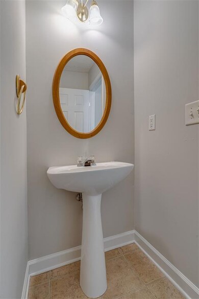 Half bath is just off the kitchen.