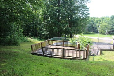 Back deck & pool area