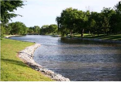 View of the beautiful winding lake. You can fish t