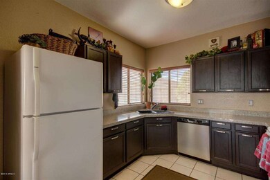 Granite countertops in kitchen