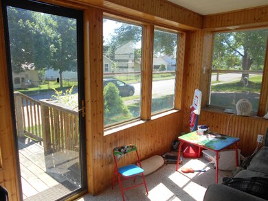 Open and airy front porch