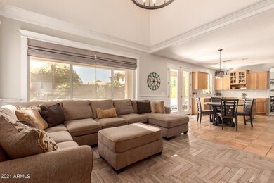 Family Room overlooking pool and Kitchen