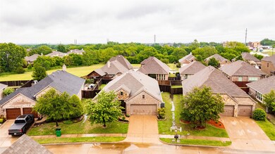 Aerial view of residential area