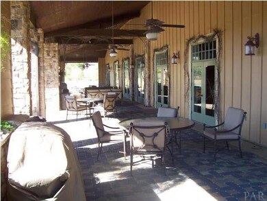Back of Lodge facing pool