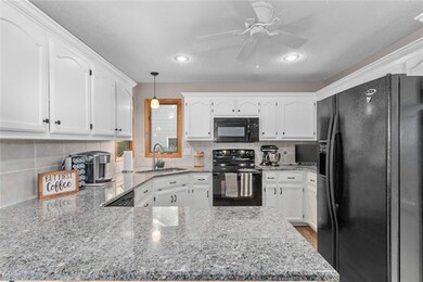 Nicely remodeled kitchen. All appliances stay.