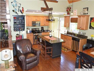 This kitchen, with beautiful cabinets and stainles