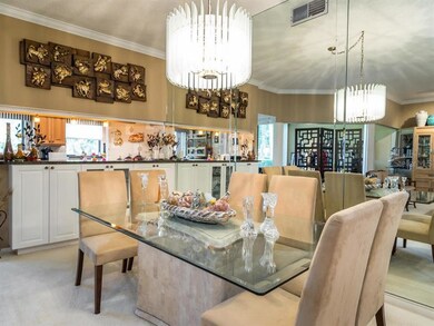Dining room with pass-thru from kitchen