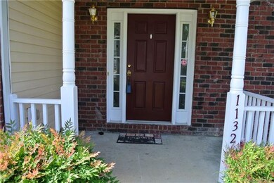Inviting front porch.