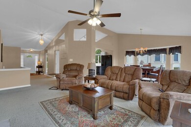 Vaulted Ceilings, New Carpet & New Ceiling Fan