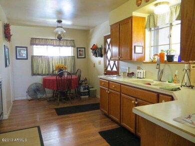 Kitchen and eat in dining area