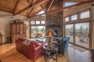 Two patio doors with stacked windows