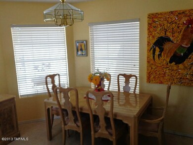 Dining area off of kitchen