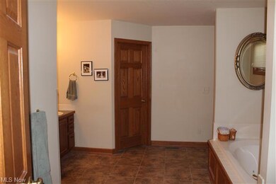 First floor master bathroom is very large.  Separa
