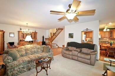 Open staircase to loft area.