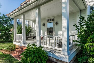 Inviting front porch