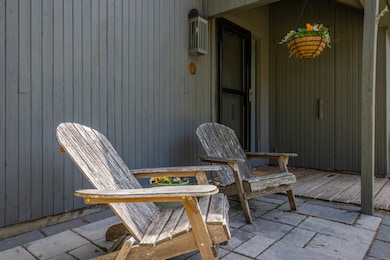 Paver patio and storage shed