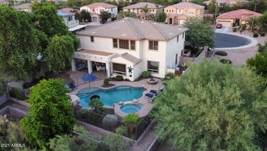 Drone shot backyard