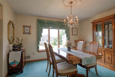 Spacious formal dining room will accommodate all y