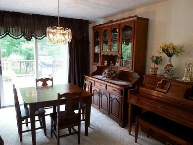 Dining Room. Dining Room with sliding glass door l