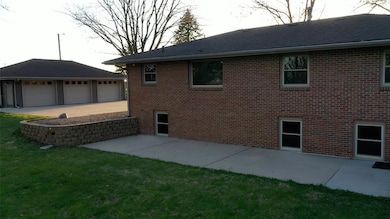 Daylight windows with walkout basement; large pati