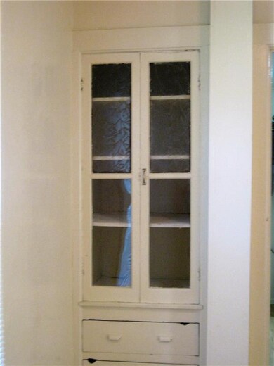 built in hutch in dining room