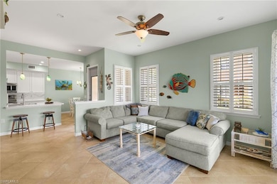 Living room featuring recessed lighting, light til