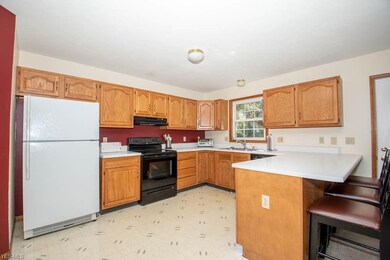 Nice open kitchen to include stove, refrigerator a