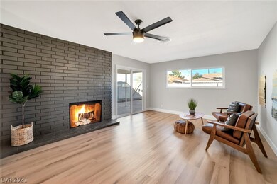 Cozy fireplace atmosphere