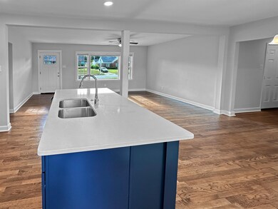 center island with sink