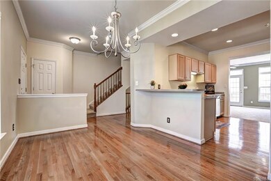 Gleaming Hardwood Floors, Dining Room open to Kitc