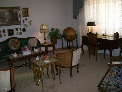 Step-down living room