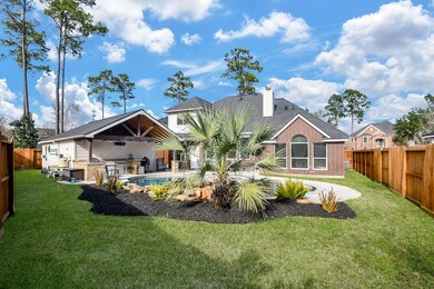 Yard is nice for entertaining and has plenty of green space.