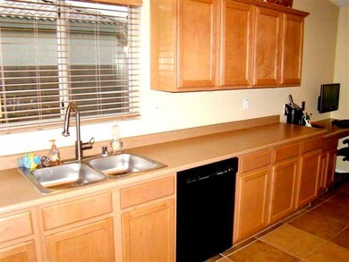 Kitchen sink and desk