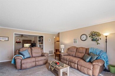 High ceilings & clean paint for a bright, open fee