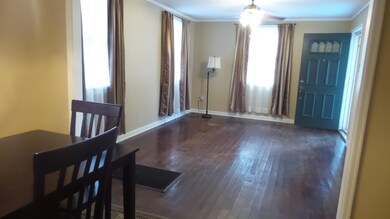 Living room with hardwood floors
