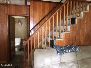 stairway in living room
