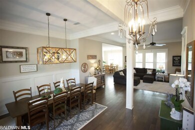Open concept dinning and living area
