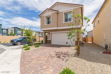 Traditional-style home with an attached garage, fe