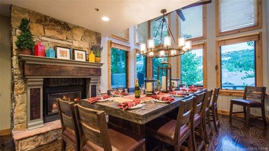 Dining Room with Fireplace- Main Level
