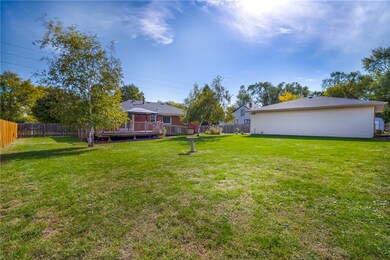 Extra deep garage is approximately 28X34, heated a